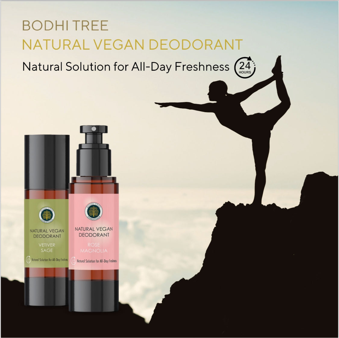 Bodhi Tree Vegan Deodorant Rose Magnolia Spray