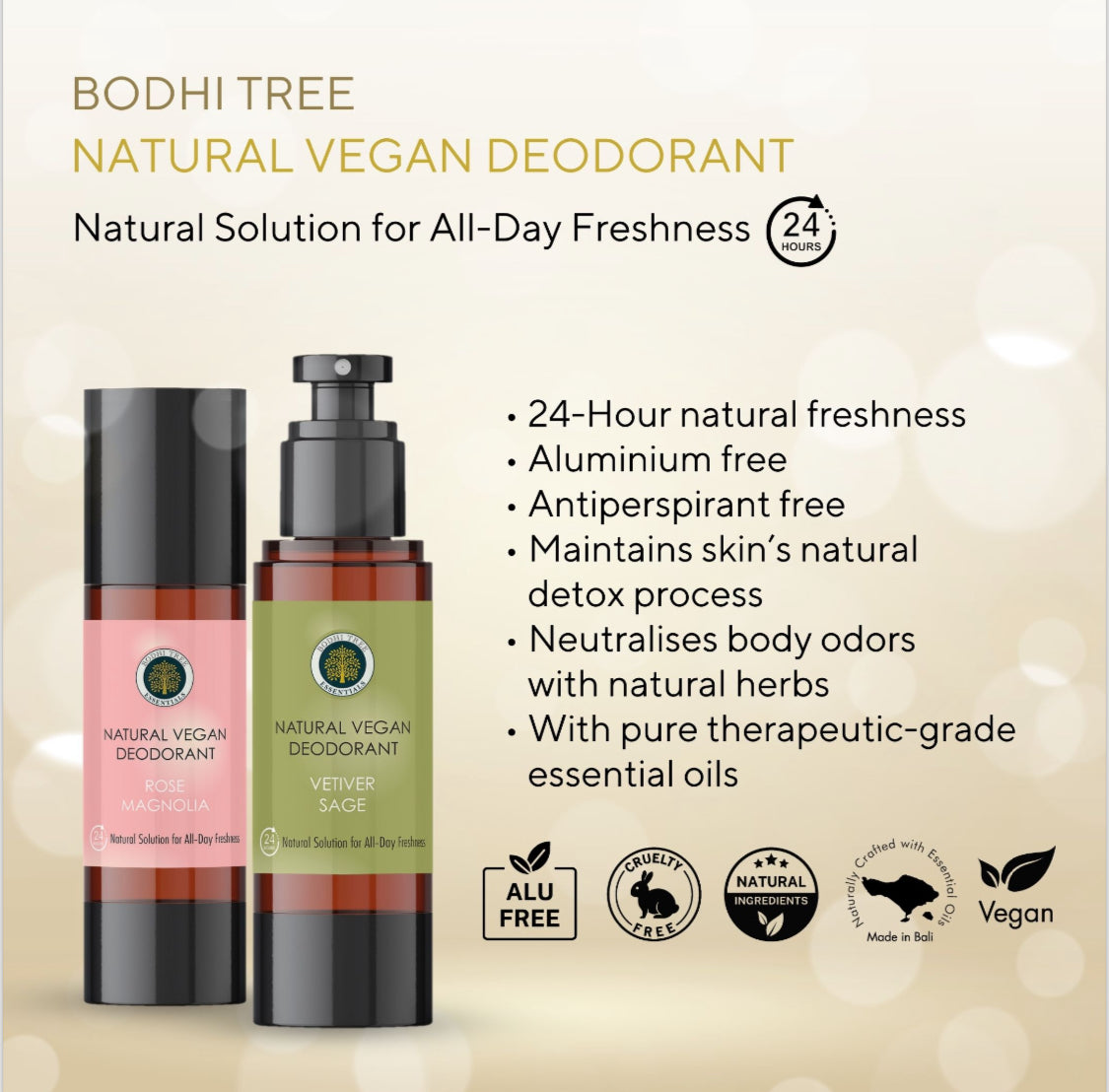 Bodhi Tree Vegan Deodorant Vetiver Sage Spray